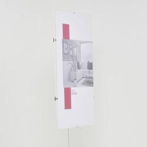 Держатель для фотографий без рамки 20x28 см антибликовое стекло
