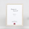 Эффектная деревянная рамка профиль 38 белый 20x28 см акриловое стекло