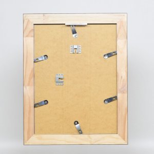 Эффектная рама из массива дерева профиль 28 серебро 20x28 см прозрачное стекло