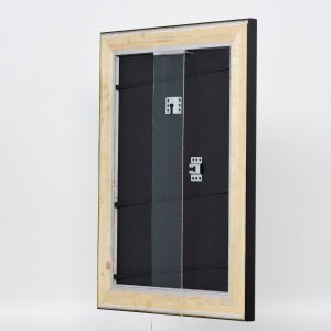Эффектная деревянная рамка профиль 95 черный 20x28 см антибликовое стекло