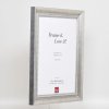 Эффектная рама из массива дерева профиль 28 серебро 20x28 см музейное стекло