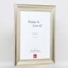 Эффектная деревянная рамка профиль 95 серебро 20x28 см акриловое стекло