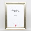 Эффектная деревянная рамка профиль 95 серебро 20x30 см обычное стекло