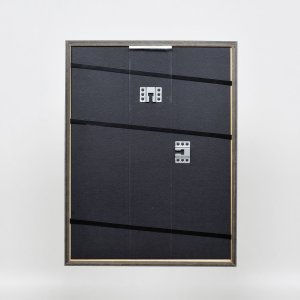 Эффектная рама из массива дерева профиль 25 синий 21x28 см прозрачное стекло