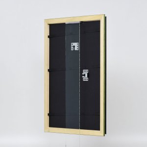Эффектная деревянная рамка профиль 21 зеленый 21x28 см обычное стекло