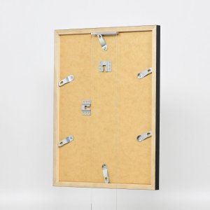 Эффектная деревянная рамка профиль 33 черный 21x28 см обычное стекло