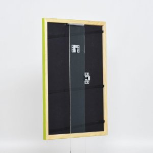 Эффектная деревянная рамка профиль 89 зеленый 21x28 см обычное стекло