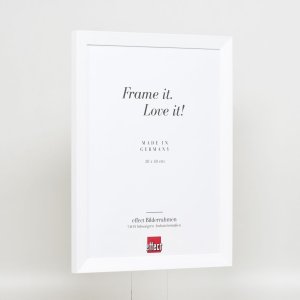 Ефектна деревяна рамка Top N біла 21x28 см з антибліковим склом