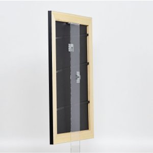 Эффектная рама из массива дерева профиль 30 черный 21x28 см акриловое стекло