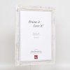 Эффектная фоторамка из массива дерева 2240 белая 21x28 см антибликовое стекло