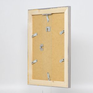 Рамка для картини з масиву дерева 2240 сіра 21x28 см з антибліковим склом