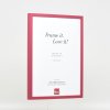 Эффектная деревянная рамка профиль 35 красный 21x29,7 см антибликовое стекло