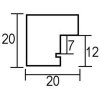 Эффектная деревянная рама профиль 33 черный 21x29,7 см антибликовое стекло