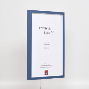 Эффектная деревянная рамка профиль 35 синий 21x29,7 см обычное стекло + разделитель