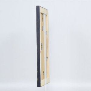 Ефектна рамка для картини з масиву дерева 2240 чорного кольору 21x29,7 см, музейне скло