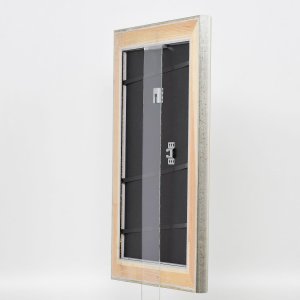 Эффектная деревянная рамка профиль 95 серебро 21x29,7 см акриловое стекло