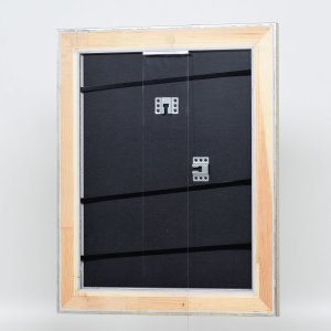 Эффектная деревянная рамка профиль 95 серебро 21x29,7 см акриловое стекло