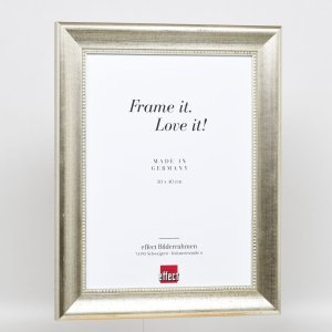Эффектная деревянная рамка профиль 95 серебро 21x29,7 см акриловое стекло