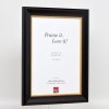 Эффектная деревянная рама профиль 95 черный 21x29,7 см акриловое стекло
