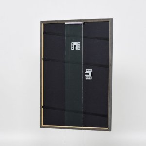 Эффектная рама из массива дерева профиль 25 синий 24x30 см прозрачное стекло