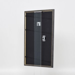 Эффектная рама из массива дерева профиль 25 зеленый 24x30 см прозрачное стекло