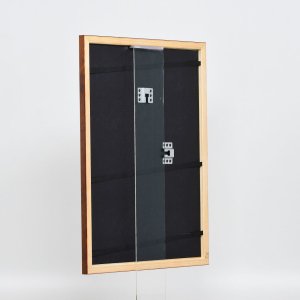 Эффектная деревянная рама профиль 89 темно-коричневый 24x30 см обычное стекло