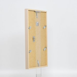 Эффектная деревянная рамка профиль 35 светло-коричневый 24x30 см обычное стекло + разделитель