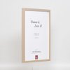 Эффектная деревянная рамка профиль 35 светло-коричневый 24x30 см обычное стекло + разделитель