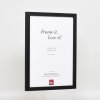 Эффектная деревянная рама профиль 33 черный 24x30 см акриловое стекло