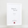 Ефектна деревяна рамка Top N біла 25x30 см з антибліковим склом