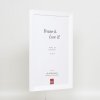 Ефектна деревяна рамка Top N біла 25x30 см з антибліковим склом