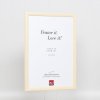 Ефект деревяної рами профіль 89 білий 25x30 см акрилове скло