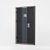 Эффектная деревянная рама профиль 23 синий 25x60 см антибликовое стекло