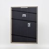 Эффектная рама из массива дерева профиль 25 желтый 25x60 см антибликовое стекло