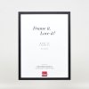 Эффектная деревянная рама профиль 35 черный 25x60 см антибликовое стекло