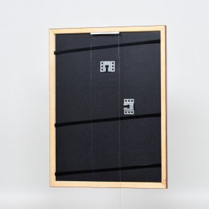 Ефект деревяної рами профіль 89 темно-коричневе акрилове скло 25x60 см