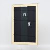 Эффектная деревянная рамка профиль 94 золото 25x60 см обычное стекло