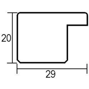 Рамка для картини з ефектом 2311 античне золото 25x80 см антиблікове скло