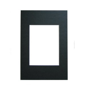 Паспарту зі скосом - 15x20 см - чорний