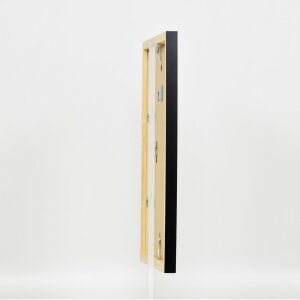 Деревяна рамка Top Cube 25x80 см, чорне музейне скло