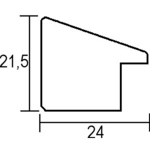 Эффектная деревянная рама Top N birch 25x80 см музейное стекло