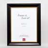 Эффектная деревянная рама профиль 95 черный 27x48 см обычное стекло