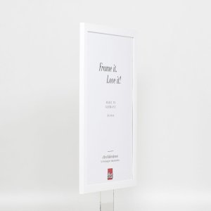 Эффектная деревянная рамка профиль 2210 белый 28x35 см обычное стекло