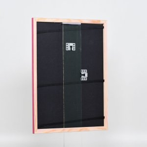 Эффектная деревянная рамка профиль 89 фиолетовый 28x35 см обычное стекло