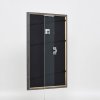 Эффектная рама из массива дерева профиль 25 серый 28x35 см антибликовое стекло