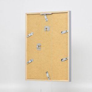 Эффектная деревянная рамка профиль 35 светло-серый 28x35 см обычное стекло + разделитель