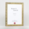 Эффектная деревянная рама профиль 94 золото 28x35 см акриловое стекло