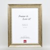 Эффектная рама из массива дерева профиль 28 золото 28x35 см прозрачное стекло