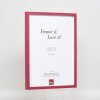 Эффектная деревянная рама профиль 35 красный 29,7x42 см обычное стекло + разделитель
