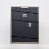 Эффектная рама из массива дерева профиль 25 синий 30x30 см антибликовое стекло